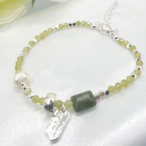 2/$20 Brand New Green Stone Bracelet